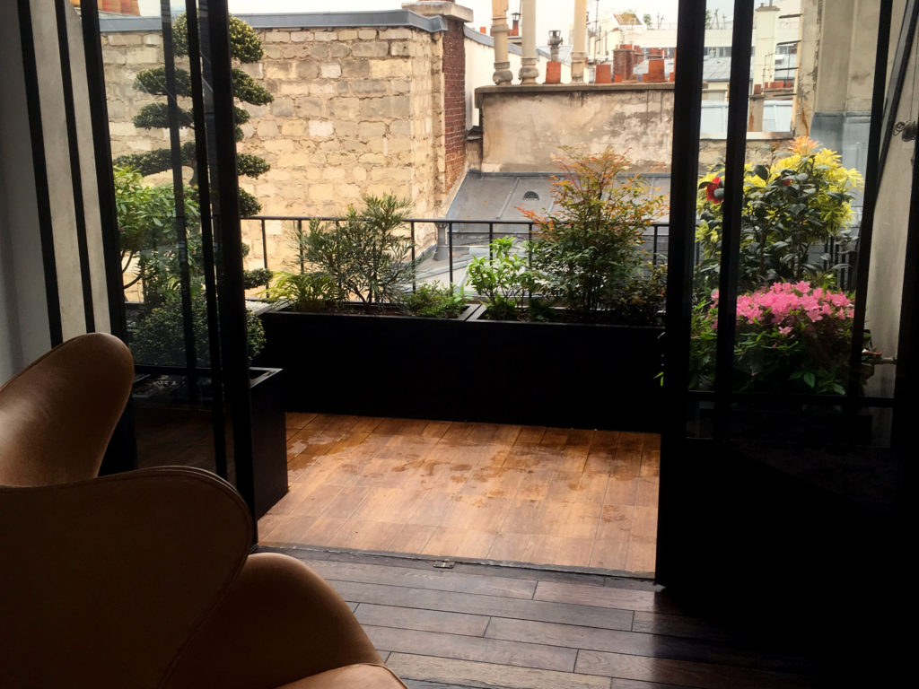 Jardin d'ombre en terrasse Paris XVII